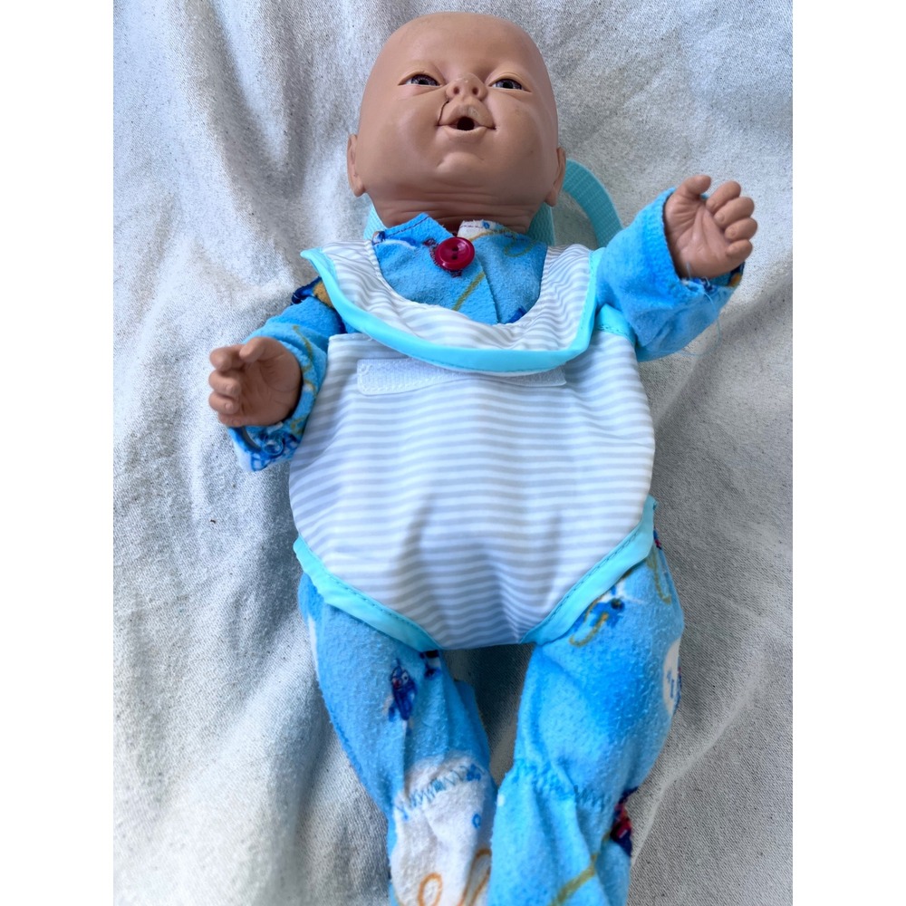 Realistic Anatomically Correct Unbranded Baby Boy Doll 14in Blue Sleeper Carrier
